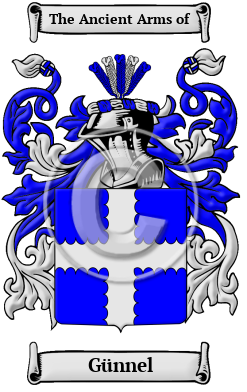 Günnel Family Crest Download (JPG) Heritage Series - 300 DPI