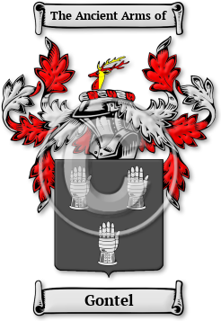 Gontel Family Crest Download (jpg) Legacy Series - 150 DPI