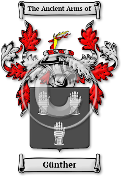 Günther Family Crest Download (jpg) Legacy Series - 150 DPI