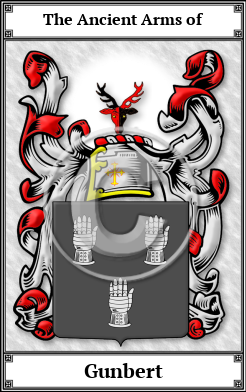 Gunbert Family Crest Download (JPG)  Book Plated - 150 DPI