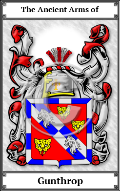 Gunthrop Family Crest Download (JPG)  Book Plated - 150 DPI