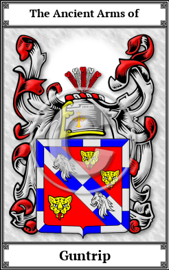 Guntrip Family Crest Download (JPG) Book Plated - 600 DPI