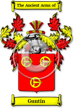 Guntin Family Crest Download (jpg) Legacy Series - 150 DPI