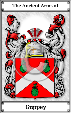 Guppey Family Crest Download (JPG) Book Plated - 600 DPI