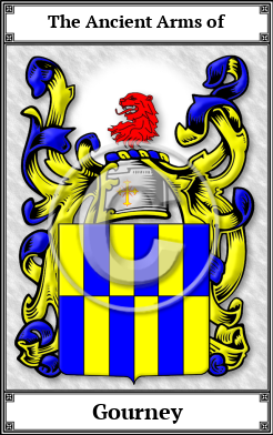 Gourney Family Crest Download (JPG)  Book Plated - 150 DPI