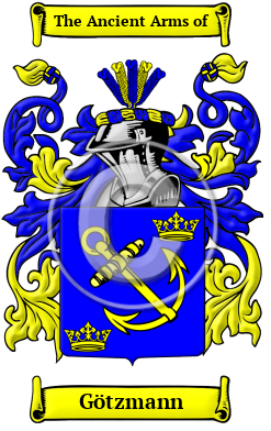 Götzmann Family Crest Download (JPG) Heritage Series - 300 DPI