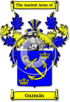 Guzmán Family Crest Download (JPG) Legacy Series - 600 DPI