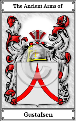 Gustafsen Family Crest Download (JPG)  Book Plated - 150 DPI