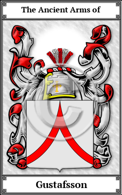 Gustafsson Family Crest Download (JPG) Book Plated - 600 DPI