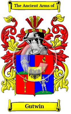 Gutwin Family Crest Download (JPG) Heritage Series - 300 DPI