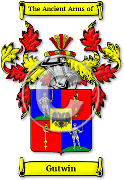 Gutwin Family Crest Download (jpg) Legacy Series - 150 DPI