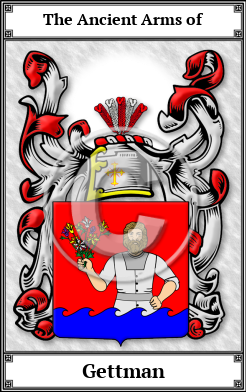 Gettman Family Crest Download (JPG)  Book Plated - 150 DPI