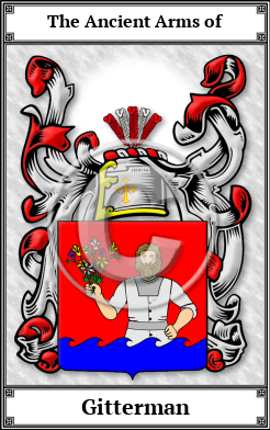 Gitterman Family Crest Download (JPG)  Book Plated - 150 DPI