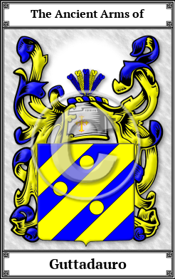 Guttadauro Family Crest Download (JPG)  Book Plated - 150 DPI