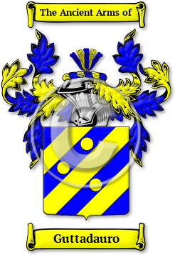 Guttadauro Family Crest Download (jpg) Legacy Series - 150 DPI