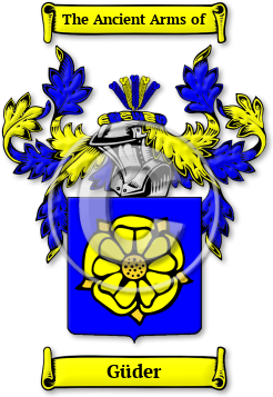 Güder Family Crest Download (JPG) Legacy Series - 600 DPI