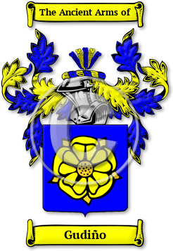 Gudiño Family Crest Download (jpg) Legacy Series - 150 DPI