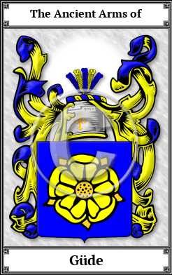 Güde Family Crest Download (JPG)  Book Plated - 150 DPI
