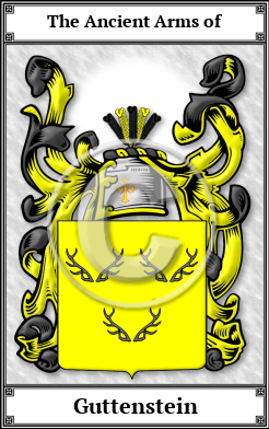Guttenstein Family Crest Download (JPG)  Book Plated - 150 DPI