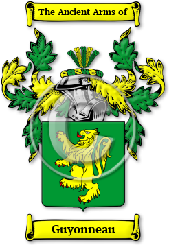 Guyonneau Family Crest Download (jpg) Legacy Series - 150 DPI