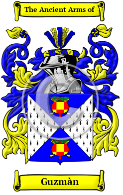 Guzmàn Family Crest/Coat of Arms