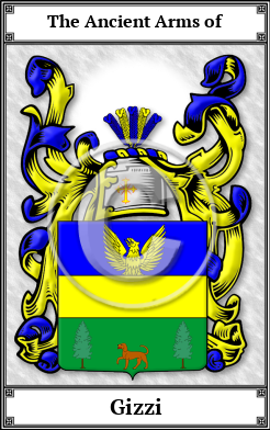 Gizzi Family Crest Download (JPG)  Book Plated - 150 DPI