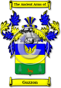 Guzzon Family Crest Download (jpg) Legacy Series - 150 DPI