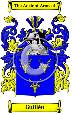 Guillén Family Crest Download (JPG) Heritage Series - 300 DPI