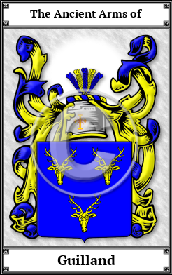 Guilland Family Crest Download (JPG)  Book Plated - 150 DPI