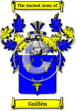 Guillén Family Crest Download (JPG) Legacy Series - 600 DPI