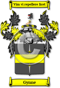 Gynne Family Crest Download (JPG) Legacy Series - 600 DPI