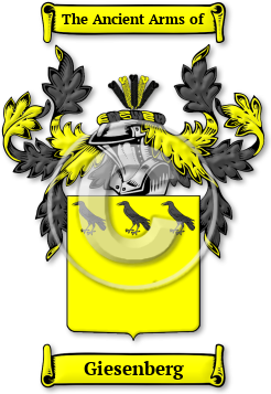 Giesenberg Family Crest Download (jpg) Legacy Series - 150 DPI