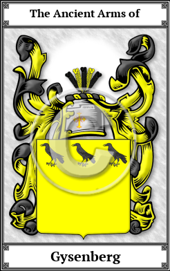 Gysenberg Family Crest Download (JPG)  Book Plated - 150 DPI