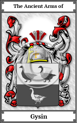 Gysin Family Crest Download (JPG)  Book Plated - 150 DPI