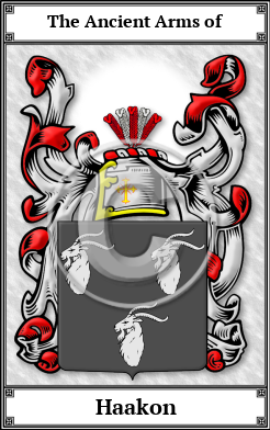 Haakon Family Crest Download (JPG)  Book Plated - 150 DPI