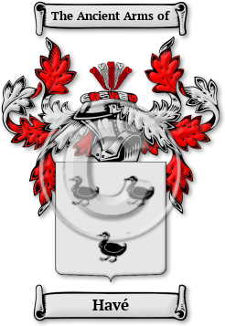 Havé Family Crest Download (jpg) Legacy Series - 150 DPI