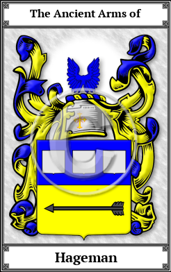 Hageman Family Crest Download (JPG) Book Plated - 600 DPI