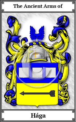 Hága Family Crest Download (JPG)  Book Plated - 150 DPI