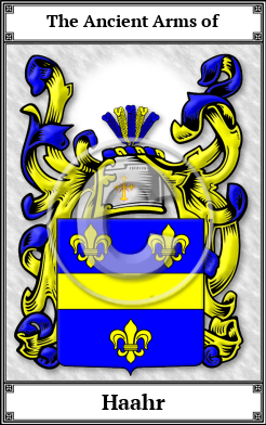 Haahr Family Crest Download (JPG) Book Plated - 600 DPI