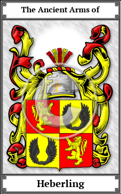 Heberling Family Crest Download (JPG)  Book Plated - 150 DPI