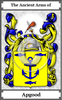 Apgood Family Crest Download (JPG)  Book Plated - 150 DPI