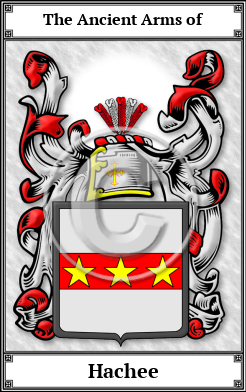 Hachee Family Crest Download (JPG)  Book Plated - 150 DPI