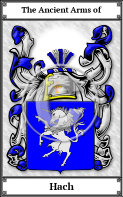 Hach Family Crest Download (JPG)  Book Plated - 150 DPI