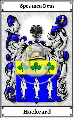 Hackeard Family Crest Download (JPG)  Book Plated - 150 DPI