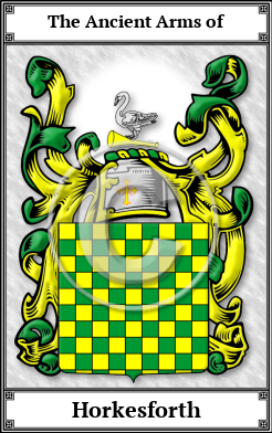 Horkesforth Family Crest Download (JPG)  Book Plated - 150 DPI