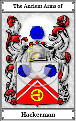 Hackerman Family Crest Download (JPG)  Book Plated - 150 DPI