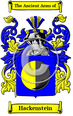 Hackenstein Family Crest/Coat of Arms