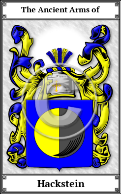 Hackstein Family Crest Download (JPG)  Book Plated - 150 DPI