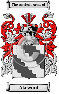 Akeword Family Crest Download (JPG) Heritage Series - 600 DPI