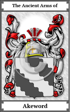 Akeword Family Crest Download (JPG)  Book Plated - 150 DPI